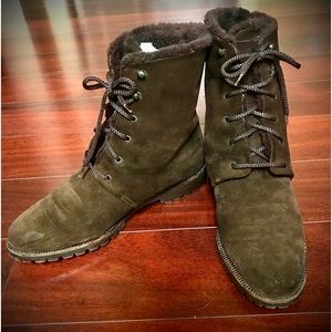 Bottega Venta Brown Suede Boots 38